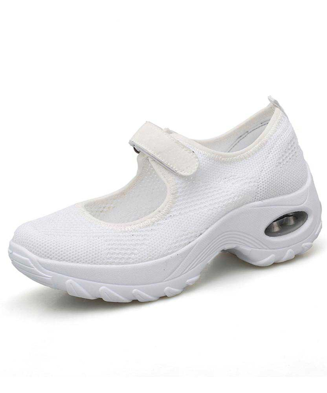 womens white sneakers with velcro