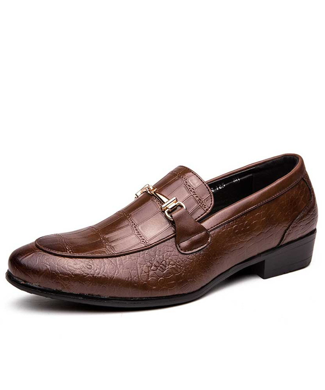 men's brown croc shoes