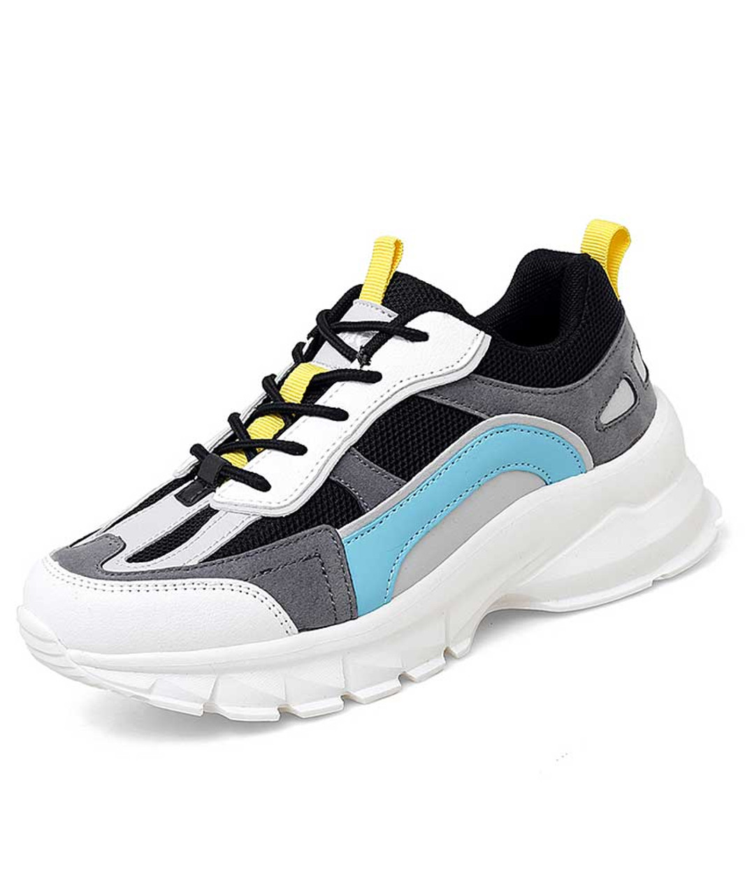 Fortress Plenary session Abandon Grey blue multi color design shoe sneaker | Womens shoe sneakers trainers  online 2285WS
