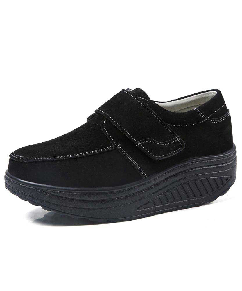 womens leather velcro shoes