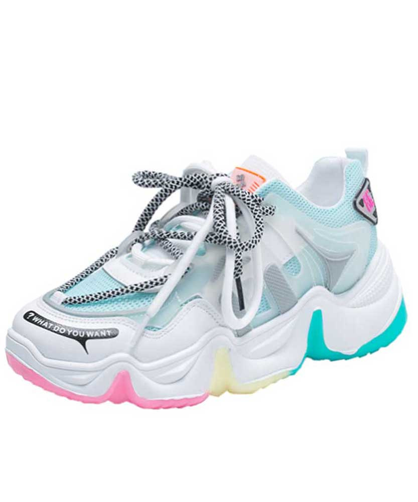 green color sneakers