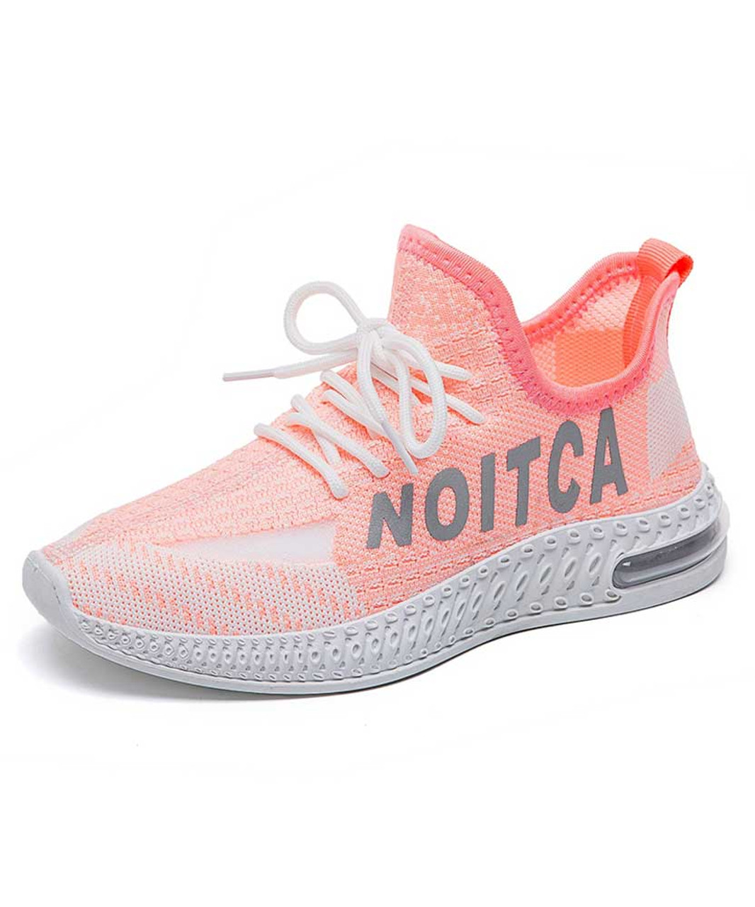 Pink flyknit ACTION print shoe sneaker 