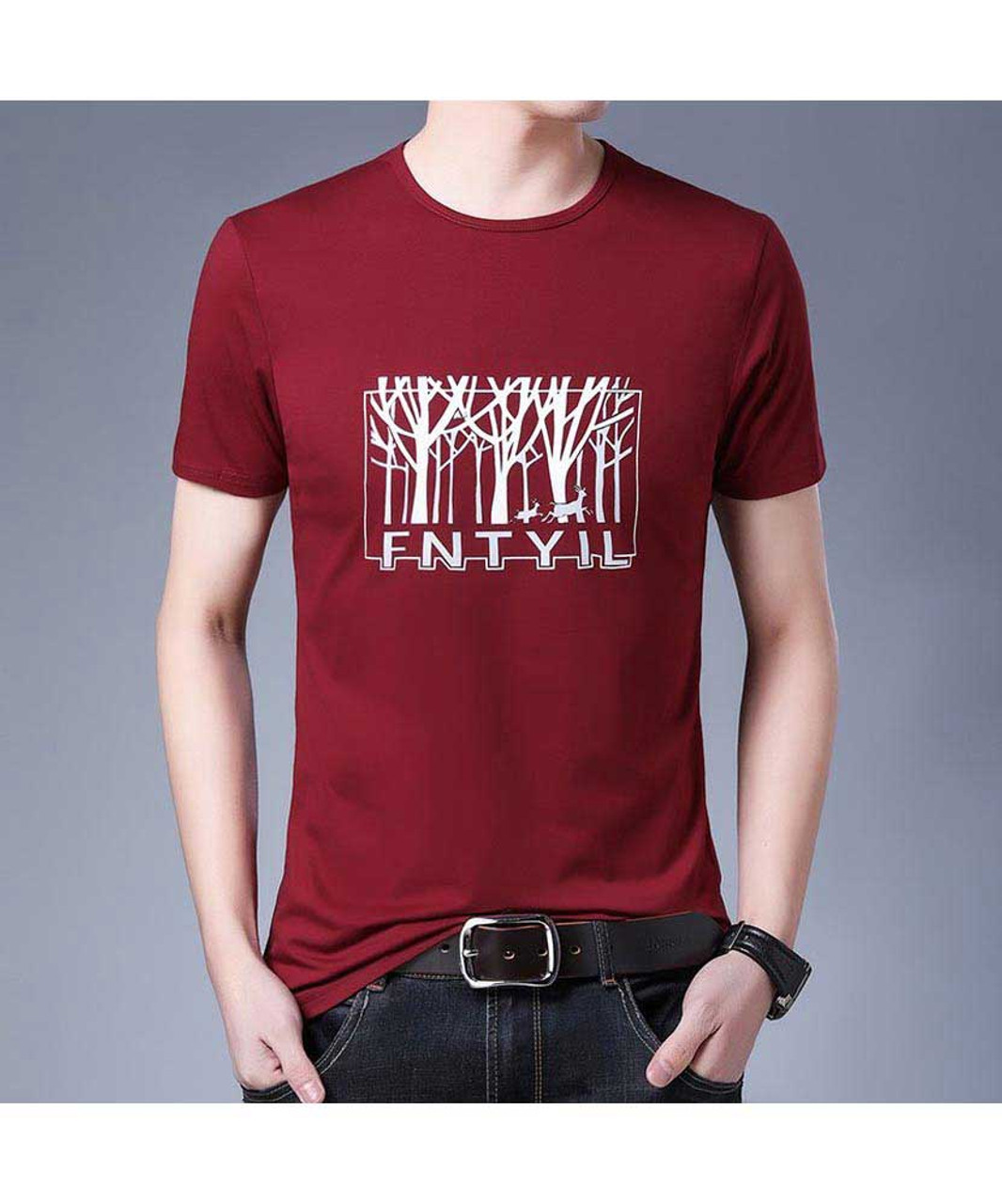 red forest shirt