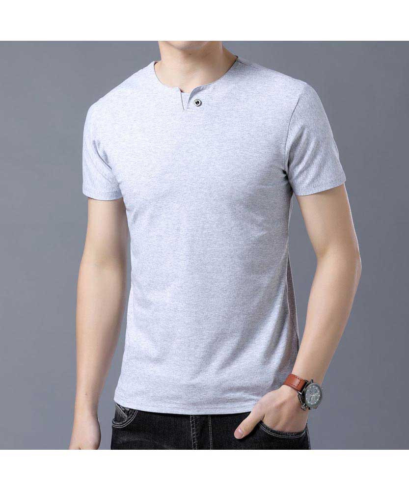 plain grey t shirt mens