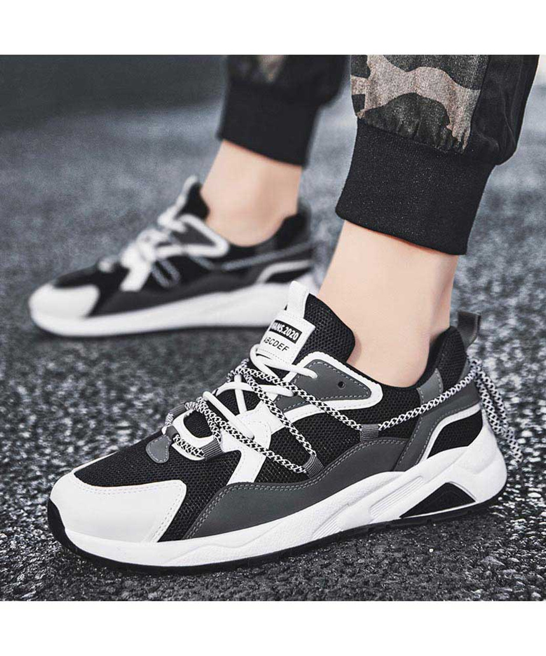 Black multi color shoe sneaker lace front and rear | Womens sneakers ...