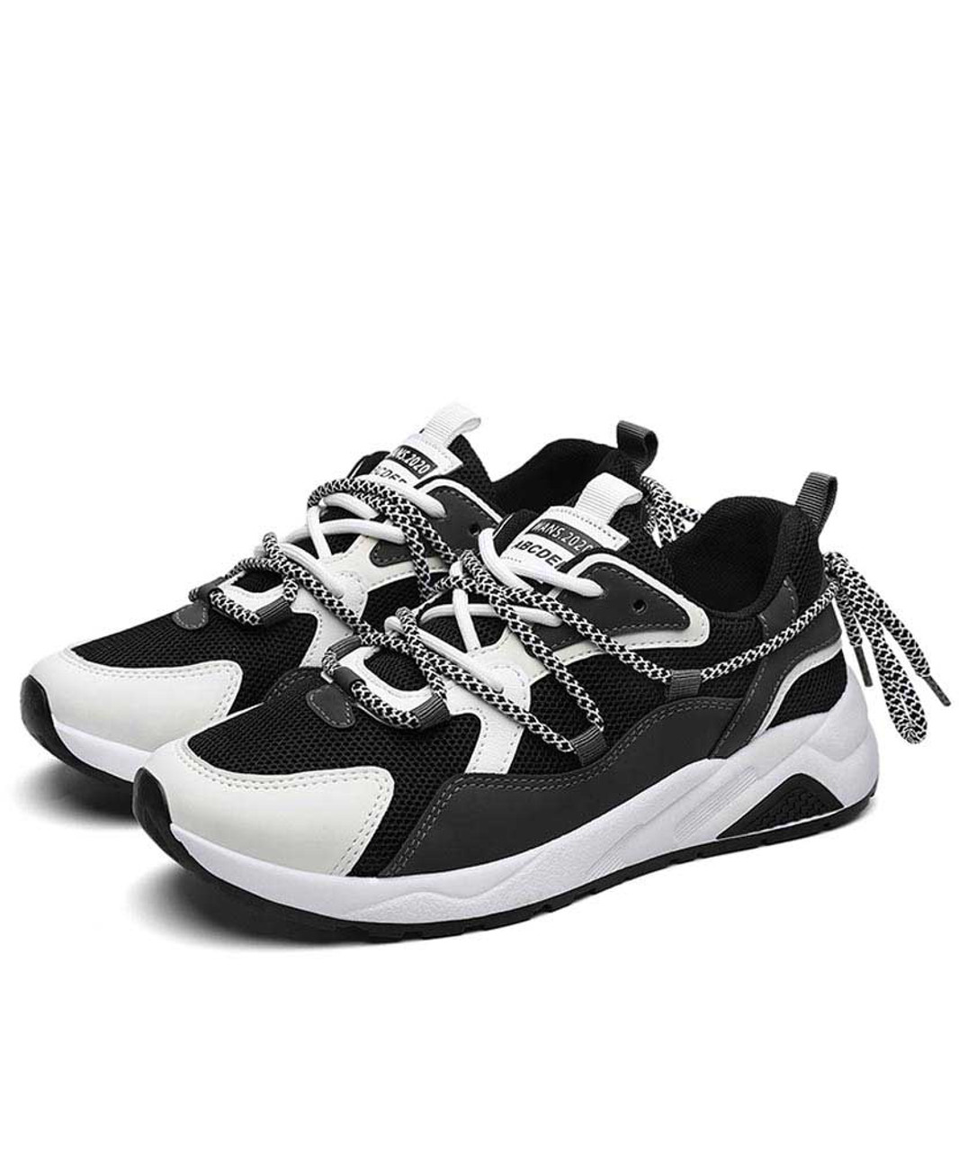 Black multi color shoe sneaker lace front and rear | Womens sneakers ...