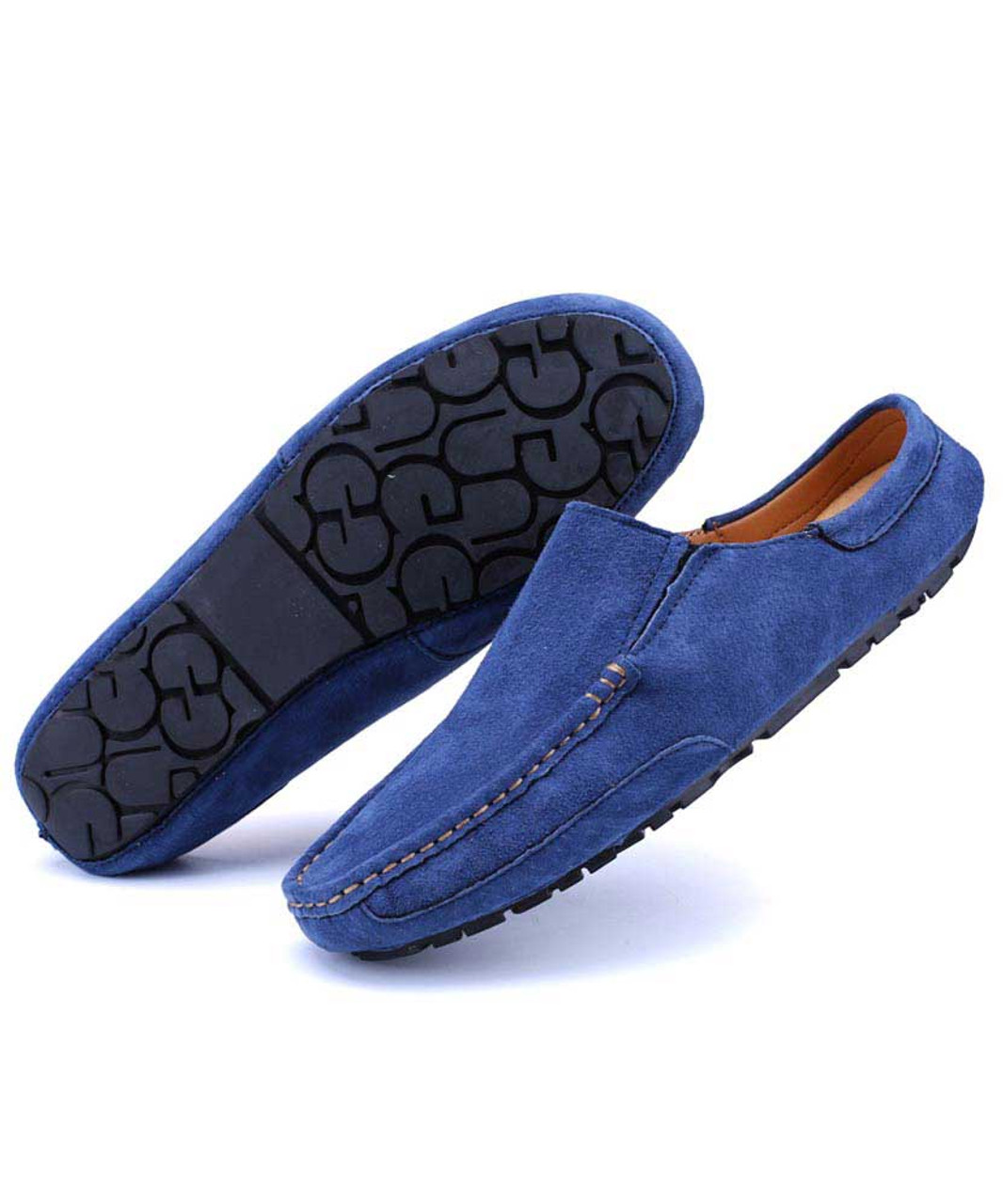 Blue casual slip on half shoe loafer | Mens shoe loafers online 2050MS