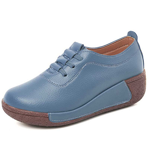 Women's blue thread accents lace rocker bottom shoe sneaker 01 Women's blue thread accents lace rocker bottom shoe sneaker 01
