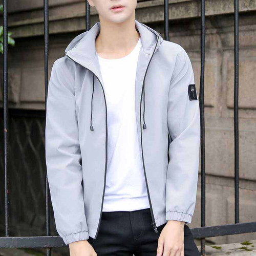 Grey label pattern long sleeve zip jacket hoodies 01