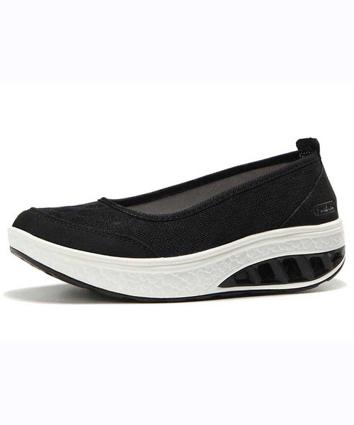 Black check low cut slip on rocker bottom shoe sneaker 01