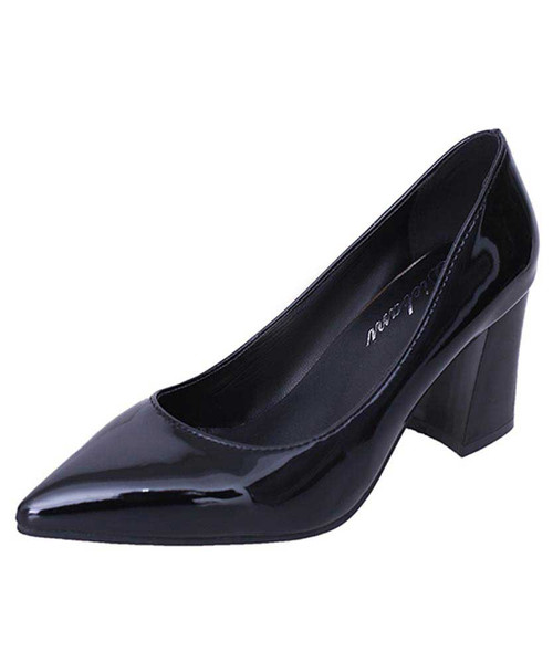 Grey suede slip on mid heel dress shoe | Womens heel dress shoes online  2195WS