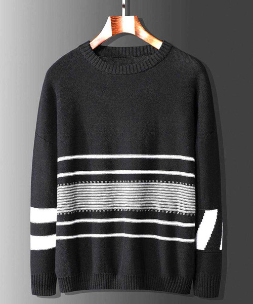 black & white sweaters