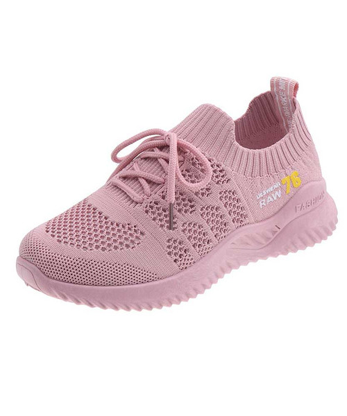 Pink flyknit mesh texture pattern shoe sneaker 01