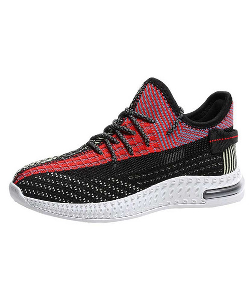 Black multi color flyknit texture pattern shoe sneaker 01