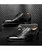 Men's black retro brogue croc pattern oxford dress shoe 10