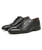 Men's black retro brogue croc pattern oxford dress shoe 13