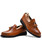 Men's brown croc skin pattern tassel slip on dress shoe 13