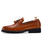 Men's brown croc skin pattern tassel slip on dress shoe 15