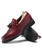 Men's red croc skin pattern tassel slip on dress shoe 13