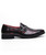 Men's red croc skin pattern buckle strap slip on dress shoe 12