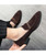 Men's brown twist strap on top slip on dress shoe 03