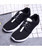 Women's black casual hollow out lace up shoe sneaker 14