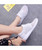 Women's white casual hollow out lace up shoe sneaker 04