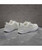 Women's white green hollow out lace up shoe sneaker 08