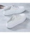 Women's white grey lace hollow cut mule shoe sneaker 09