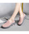 Women's pink stripe texture flyknit slip on shoe sneaker 04