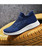 Women's blue pattern texture flyknit slip on shoe sneaker 12