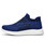 Women's blue pattern texture flyknit slip on shoe sneaker 14