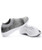 Women's grey texture flyknit sock like entry slip on shoe sneaker 15