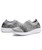 Women's grey texture flyknit sock like entry slip on shoe sneaker 14