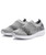 Women's grey texture flyknit sock like entry slip on shoe sneaker 13