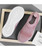 Women's pink texture flyknit sock like entry slip on shoe sneaker 11