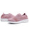 Women's pink texture flyknit sock like entry slip on shoe sneaker 13