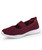 Women's red flyknit low cut hollow slip on shoe sneaker 01