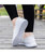 Women's white flyknit low cut hollow slip on shoe sneaker 05