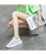 Women's white stripe texture casual flyknit shoe sneaker 03