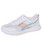 Women's white pink hollow out letter print shoe sneaker 01