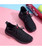 Women's black pattern texture NICE print flyknit shoe sneaker 07