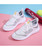 Women's white pattern texture NICE print flyknit shoe sneaker 07