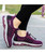 Women's purple stripe texture pattern flyknit shoe sneaker 09