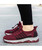 Women's red stripe texture pattern flyknit shoe sneaker 02
