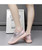 Women's pink texture stripe check casual shoe sneaker 08