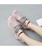 Women's pink texture stripe check casual shoe sneaker 12