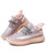 Women's pink texture stripe check casual shoe sneaker 18