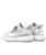 Women's white texture stripe check casual shoe sneaker 14