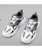 Women's white grey sport print casual shoe sneaker 08